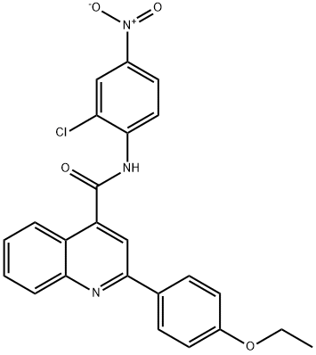 N-(2-chloro-4-nitrophenyl)-2-(4-ethoxyphenyl)quinoline-4-carboxamide,420093-29-4,结构式