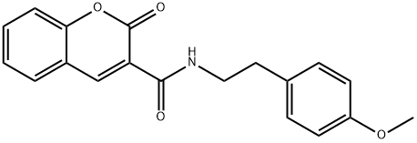 N-[2-(4-methoxyphenyl)ethyl]-2-oxochromene-3-carboxamide,420098-15-3,结构式