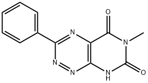 6-methyl-3-phenyl-8H-pyrimido[5,4-e][1,2,4]triazine-5,7-dione Structure