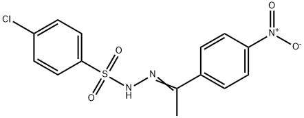 4-chloro-N-[(E)-1-(4-nitrophenyl)ethylideneamino]benzenesulfonamide,424817-47-0,结构式