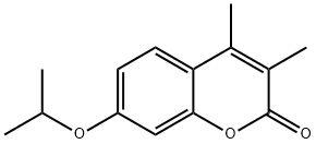 3,4-dimethyl-7-propan-2-yloxychromen-2-one 结构式