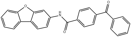 4-benzoyl-N-dibenzofuran-3-ylbenzamide Structure