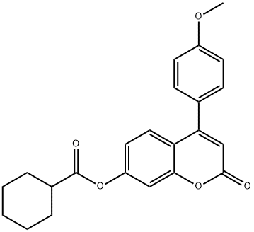 [4-(4-methoxyphenyl)-2-oxochromen-7-yl] cyclohexanecarboxylate,431940-16-8,结构式