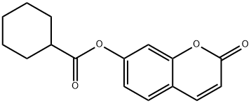 (2-oxochromen-7-yl) cyclohexanecarboxylate 结构式
