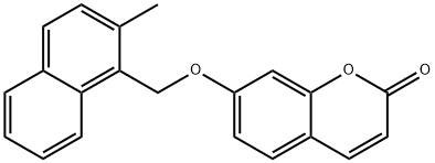 7-[(2-methylnaphthalen-1-yl)methoxy]chromen-2-one 结构式