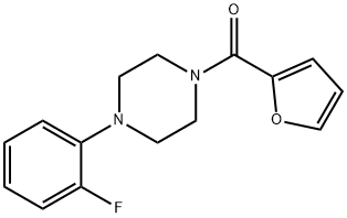[4-(2-fluorophenyl)piperazin-1-yl]-(furan-2-yl)methanone 结构式