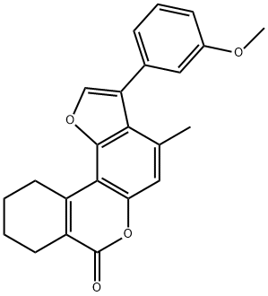 3-(3-methoxyphenyl)-4-methyl-8,9,10,11-tetrahydro-[1]benzofuro[6,7-c]isochromen-7-one|