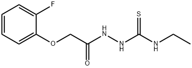 1-ethyl-3-[[2-(2-fluorophenoxy)acetyl]amino]thiourea 化学構造式