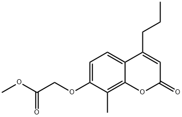 methyl 2-(8-methyl-2-oxo-4-propylchromen-7-yl)oxyacetate Structure