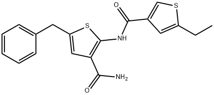 438216-67-2 5-benzyl-2-[(5-ethylthiophene-3-carbonyl)amino]thiophene-3-carboxamide