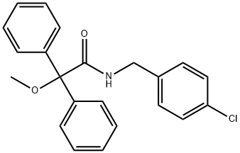 438217-11-9 N-[(4-chlorophenyl)methyl]-2-methoxy-2,2-diphenylacetamide