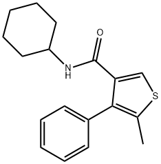 N-cyclohexyl-5-methyl-4-phenylthiophene-3-carboxamide Structure