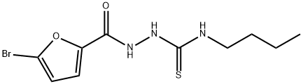 1-[(5-bromofuran-2-carbonyl)amino]-3-butylthiourea 结构式