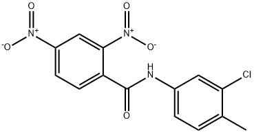 N-(3-chloro-4-methylphenyl)-2,4-dinitrobenzamide Structure