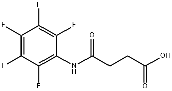 4-oxo-4-(2,3,4,5,6-pentafluoroanilino)butanoic acid Struktur