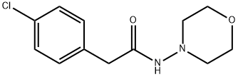 2-(4-chlorophenyl)-N-morpholin-4-ylacetamide,438615-60-2,结构式