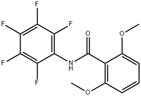 2,6-dimethoxy-N-(2,3,4,5,6-pentafluorophenyl)benzamide 结构式