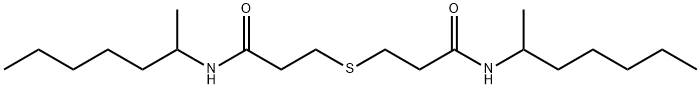 N-heptan-2-yl-3-[3-(heptan-2-ylamino)-3-oxopropyl]sulfanylpropanamide 化学構造式