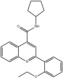 N-cyclopentyl-2-(2-ethoxyphenyl)quinoline-4-carboxamide Structure