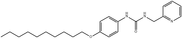 1-(4-decoxyphenyl)-3-(pyridin-2-ylmethyl)urea,462078-48-4,结构式