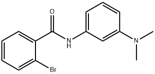 2-bromo-N-[3-(dimethylamino)phenyl]benzamide 化学構造式