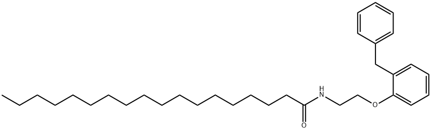 N-[2-(2-benzylphenoxy)ethyl]octadecanamide Structure