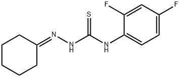 1-(cyclohexylideneamino)-3-(2,4-difluorophenyl)thiourea,473399-61-0,结构式