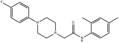 N-(2,4-dimethylphenyl)-2-[4-(4-fluorophenyl)piperazin-1-yl]acetamide Structure