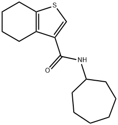 N-cycloheptyl-4,5,6,7-tetrahydro-1-benzothiophene-3-carboxamide Structure