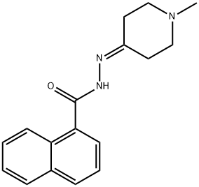 N-[(1-methylpiperidin-4-ylidene)amino]naphthalene-1-carboxamide Structure