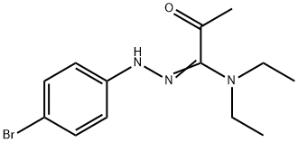 N'-(4-bromoanilino)-N,N-diethyl-2-oxopropanimidamide Structure