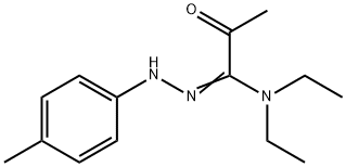 N,N-diethyl-N'-(4-methylanilino)-2-oxopropanimidamide Structure