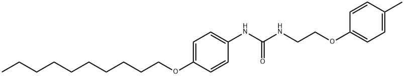 1-(4-decoxyphenyl)-3-[2-(4-methylphenoxy)ethyl]urea Struktur