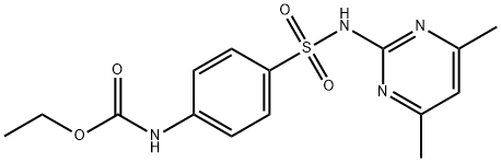 ethyl N-[4-[(4,6-dimethylpyrimidin-2-yl)sulfamoyl]phenyl]carbamate 结构式