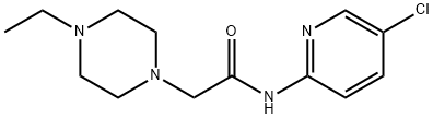 N-(5-chloropyridin-2-yl)-2-(4-ethylpiperazin-1-yl)acetamide 结构式