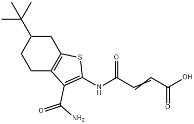 519016-77-4 (E)-4-[(6-tert-butyl-3-carbamoyl-4,5,6,7-tetrahydro-1-benzothiophen-2-yl)amino]-4-oxobut-2-enoic acid