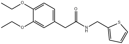 2-(3,4-diethoxyphenyl)-N-(thiophen-2-ylmethyl)acetamide Structure