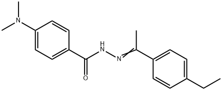 4-(dimethylamino)-N-[(E)-1-(4-ethylphenyl)ethylideneamino]benzamide Structure