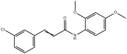 (E)-3-(3-chlorophenyl)-N-(2,4-dimethoxyphenyl)prop-2-enamide Structure