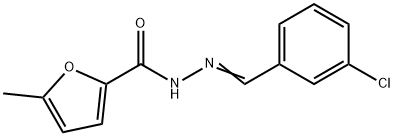 N-[(E)-(3-chlorophenyl)methylideneamino]-5-methylfuran-2-carboxamide Structure