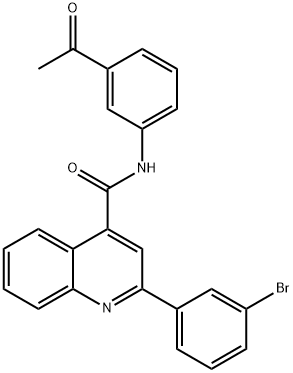 N-(3-acetylphenyl)-2-(3-bromophenyl)quinoline-4-carboxamide Structure