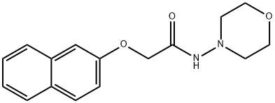 N-morpholin-4-yl-2-naphthalen-2-yloxyacetamide Structure