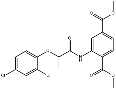 dimethyl 2-[2-(2,4-dichlorophenoxy)propanoylamino]benzene-1,4-dicarboxylate Structure