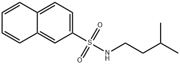 N-(3-methylbutyl)naphthalene-2-sulfonamide 结构式