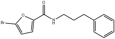 5-bromo-N-(3-phenylpropyl)furan-2-carboxamide Struktur