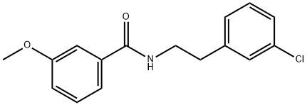 N-[2-(3-chlorophenyl)ethyl]-3-methoxybenzamide Structure