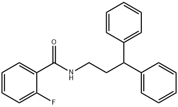 N-(3,3-diphenylpropyl)-2-fluorobenzamide Structure