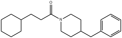 1-(4-benzylpiperidin-1-yl)-3-cyclohexylpropan-1-one 化学構造式