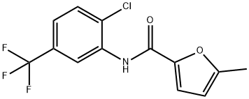 N-[2-chloro-5-(trifluoromethyl)phenyl]-5-methylfuran-2-carboxamide,544415-74-9,结构式