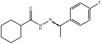 N-[(E)-1-(4-fluorophenyl)ethylideneamino]cyclohexanecarboxamide,544435-59-8,结构式